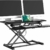 bonVIVO Höhenverstellbarer Schreibtisch-Aufsatz 95 x 40 - Sit-Stand-Erhöhung Macht Jede Workstation zum Standing Desk - Belastbar bis 15 kg - Schwarz - 1