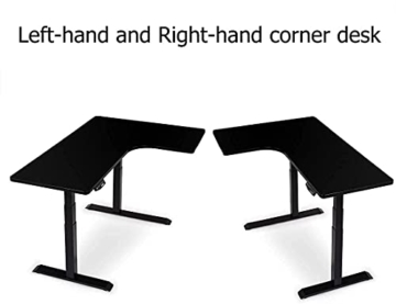 Flexispot E3L Winkelschreibtisch Eckschreibtisch elektrisch höhenverstellbar Bürotisch mit 2 Motoren, 3-Fach-Teleskop, Memory-Funktion und Softstart/-stopp (mit Tischplatte 160 * 100 cm Weiß 38mm/s) - 4