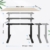 HAIAOJIA Höhenverstellbarer Schreibtisch Elektrisch Load 125 kg Höhenverstellbar Tischgestell 2 Motoren 2-Bühne Standing Desk Sitz-steh-Schreibtisch mit 4 Memory Funktion (Schwarz) - 7