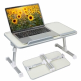 Hossejoy Multifunktionstisch Tragbar Höhenverstellbar und Winkelverstellbar Laptoptisch Laptopständer Betttisch NoteBooktisch Bücherständer für Sofa, Bett, Terrasse, Balkon, Garten usw - 1