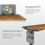 Maidesite Elektrisch Höhenverstellbarer Schreibtisch mit Tischplatte,mit 4 LED Erinnerung Touch Funktion und Feststellbare Rollen,Einfache Montage Höhenverstellbarer Schreibtisch - 6