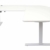 Mendler Eck-Schreibtisch HWC-D40, Computertisch, elektrisch höhenverstellbar 178x178cm 84kg - weiß, grau - 4