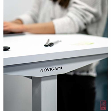 Novigami Schreibtisch elektrisch höhenverstellbar Ototo | BxT 1600 x 800 mm | Eiche | Tischgestell Stehtisch Bürotisch Tischplatte - 5