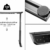 StandXT elektrisch höhenverstellbarer Schreibtisch D07-23DB, Schreibtischgestell stufenlos höhenverstellbarer mit Gyro Kollisionschutz, stabilen 3-Segment Füßen - 3