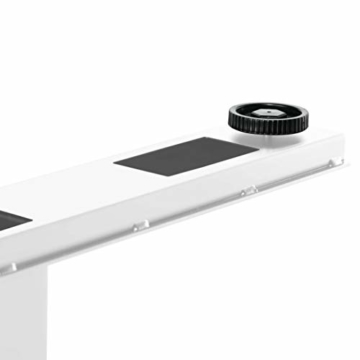 Winkelschreibtisch TELDRA 1.800 x 1.600 mm elektrisch höhenverstellbar, Weiß, Farbe Gestell:Weiß, Winkelausrichtung:Winkel rechts - 9