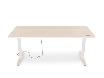 Yaasa Desk Pro Elektrischer Schreibtisch - Höhenverstellbar Von 64-129 Cm, 180x80 Cm, Weiß - Perfekt Für Homeoffice & Gaming